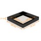Chocolate box bottom 25 pieces, black carton, pack of 100
