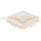Chocolate box bottom 25 pieces, white carton, pack of 100