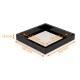 Chocolate box bottom 16 pieces, black cardboard, pack of 100