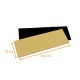 Suola in cartone ORO NERO bordi dritti, 16,5x10 cm, confezione da 50