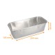 Aluminum mold rolled edges 234x105x60mm, pack of 100