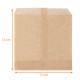 Sacchetto per patatine fritte, hamburger e churros, con chiusura ermetica in kraft naturale, 12x12cm, per le patatine fritte, confezione da 1000