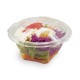 Vassoio per insalata - Sekipack Sekipack fondo e coperchio trasparenti, 370cc ø 137mm altezza 80mm, Scatola da 300