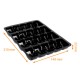 Macaroon box wedging 20 pieces, in black PS, for base and lid 80 macaroons, box of 160