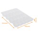 Macaroon box wedging 20 pieces, PVC crystal, for bottom and lid 80 macaroons, box of 320