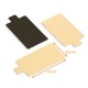 Tongue holder 4.5x13cm rectangle in GOLD/ BLACK cardboard, box of 200