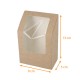 Kraft Wrap packaging ecru, with window, 90x50x130mm, box of 600