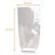 Borsa con fondo in cartone Argento, 250x375 mm, scatola da 1000