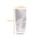 Borsa con fondo in cartone Argento, 100x220 mm, scatola da 1000