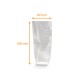 Tasche Boden Karton Silber, 90x160 mm, Karton mit 1000 Stück