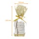 PP cardboard bottom bag 100x220mm, Fine gold lace, pack of 100