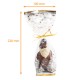 Christmas food bag with rigid bottom cardboard 100x220mm, Christmas glitter, pack of 100