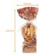 Christmas food bag with rigid bottom 100x220mm, Gingerbread, pack of 100