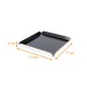Scanalatura quadrata Nero Bianco scatola da 50, 17x17 cm (+2), spessore 1,5 mm