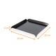 Scanalatura quadrata Nero Bianco scatola da 50, 25x25cm (+2), spessore 1,5 mm