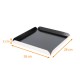 Scanalatura quadrata Nero Bianco scatola da 50, 28x28 cm (+2), spessore 1,5 mm