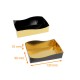 Petit-fours tray Black/Gold, 130x90x35mm, n°1, pack of 50