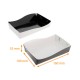 Petit-fours tray Black/White, 160x100x35mm, n°2, pack of 50