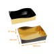 Vassoio da forno piccolo Nero/Oro, 160x100x35mm, n°2, confezione da 50