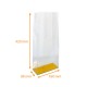 Beutel Gießen Karton mit 100 Stück, Hintergrundkarton gold/silber, 160+40/40x420mm, Gipsabgüsse