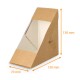 Imballaggio triangolare a sandwich finestra, 130x130x70 mm, kraft, confezione da 500 pezzi