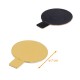 Soporte lingual ø 7cm en cartón ORO/NEGRO, paquete de 200