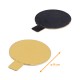 Supporto per la lingua ø 9cm in cartone ORO/NERO, confezione da 200