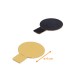 Soporte lingual ø 4cm en cartón ORO/NEGRO, paquete de 200
