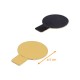 Tongue holder ø 5cm in GOLD/BLACK cardboard, 200 pack