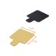 Tongue holder 5x5cm square in GOLD/BLACK cardboard, 200 pack