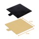 Supporto per la lingua Quadrato 9x9cm in cartone ORO/NERO, confezione da 200