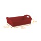 Präsentationskorb aus Karton mit Griffen, 22x15,5x6cm, bordeaux gewellt, Karton mit 50 Stück