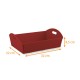Cardboard presentation basket with handles, 32x22x8.5cm, burgundy wavy, box of 30