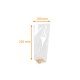 Bolsa de fondo de cartón compostable caja de 1000, 100x220 mm en fibra 100% natural