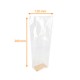 Bolsa de fondo de cartón compostable caja de 1000, 120x260mm en fibra 100% natural