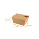 Vassoio Ecokraft Americano 780ml, 113x90x63mm, scatola da 500