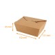 Ecokraft-Schale Amerikanisch, 1350ml, 152x121x65mm, Karton mit 300 Stück