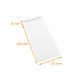 OPP flat bag with adhesive flap 100x200mm + 30mm flap, pack of 100