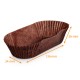 Brown pleated box n° 89 (base: 136x34mm, height: 26mm), pack of 1000