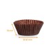 Brown pleated box n° 1204 (base: ø 45mm, height 18mm), pack of 1000