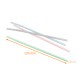 Paille flexibles en papier multicolores ø 6mm h220mm, paquet de 200
