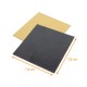 supporto alla presentazione per scatola 8x8cm, oro nero, confezione da 50