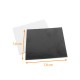 presentation support for box 8x8cm, Black White, pack of 50