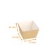 Teglia Easy Bake 45x45x40mm (beige/bianco), confezione da 50