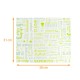 Burger packaging greaseproof, "Paroles Vert", 34g/m2, 31x38cm, pack of 1000
