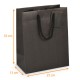 Bolsa de lujo con cordón caja de 150, Negro intenso' 25x13x33cm