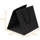 Bolsa de lujo con cordón caja de 120, Negro intenso' 26x26x26cm