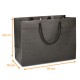Sac Luxe à poignée cordelière carton de 60, 'Noir Intense' 39x18x29cm
