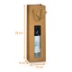 Bottle bag carton of 400, for 1 window bottle 10x9x38cm kraft brown