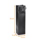 Bottle bag box of 200, for 1 bottle 'Noir Intense' 10x9x38cm 